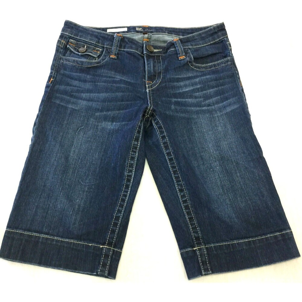 KUT FROM THE KLOTH NATALIE BERMUDA WOMENS JEANS SHORTS CAPRIS SIZE 6